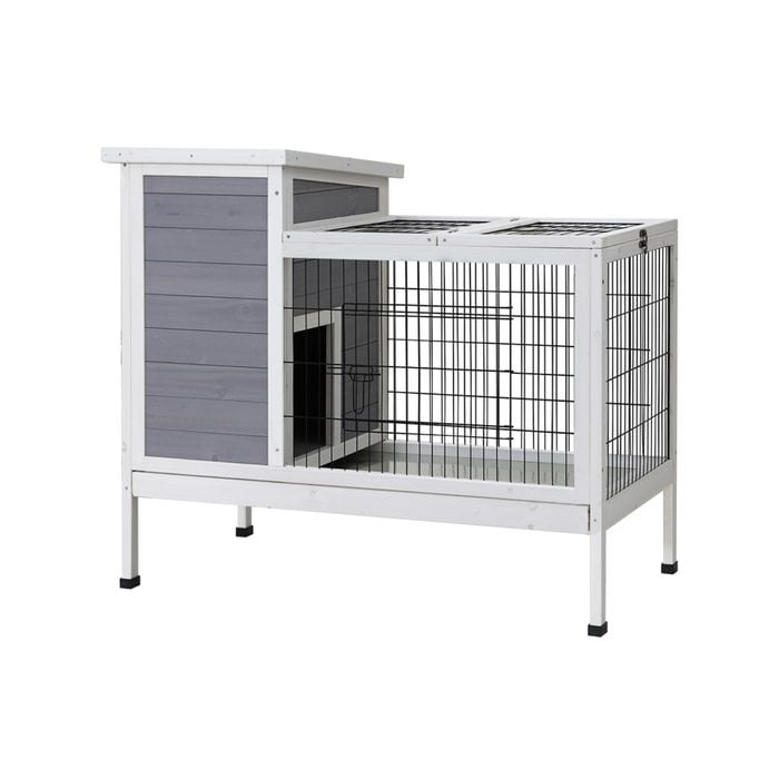 i.Pet Rabbit Hutch Chicken Coop Large Run Wooden Outdoor Bunny Pet Cage House 96x49x86cm