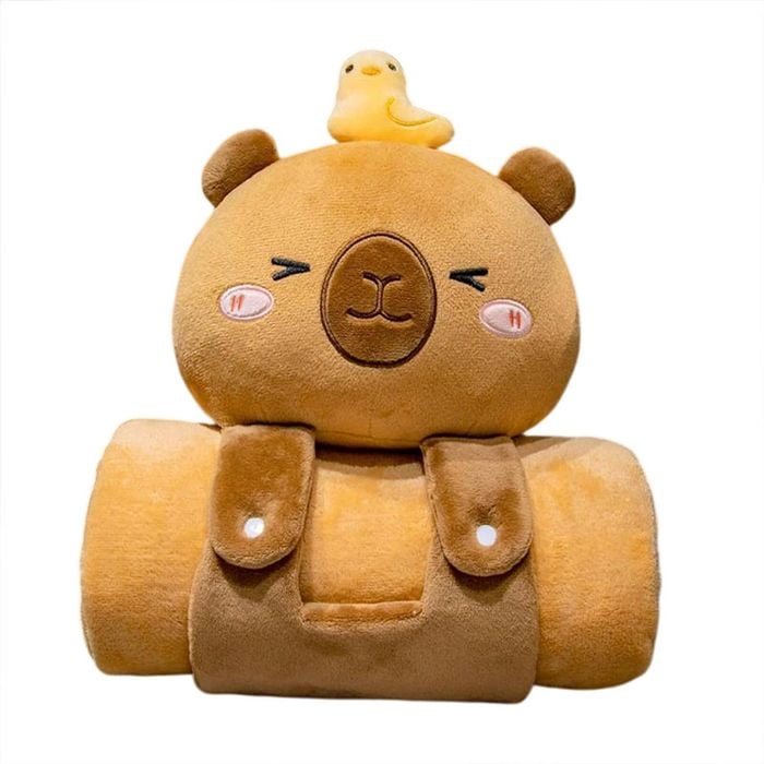 Catzon 100x170cm Rolling Blanket Portable Soft Cute For Kids Sleeping Bag Parties-duck