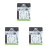 3PK Topchef Magnetic Mechanical Kitchen Countdown Timer 7x5cm White