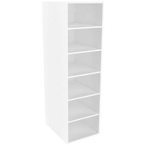 Lugna 1536 x 450 x 580mm White 5 Shelf Storage Cabinet - White