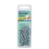 Zenith 5/32" x 25mm Zinc Plated Countersunk Head Bolt and Nut - 20 Pack