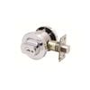 Lockwood Chrome Plate Paradigm 005 Round Rose Double Cylinder Deadbolt