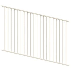 ProtectorAl 1201-2400W x 1200H Surfmist Flat Top Pool Fence Panel Raked Up to 15º