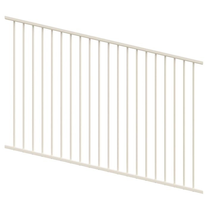 ProtectorAl 1201-2400W x 1200H Surfmist Flat Top Pool Fence Panel Raked Up to 15º