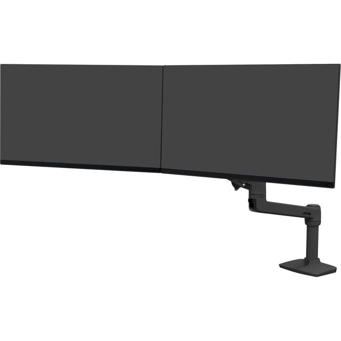 Ergotron Mounting Arm For Monitor - Matte Black - 2 Display(s) Supported - 63.5 Cm (25") Screen Support