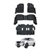 AUSGO 3-Row Set Car Floor Mats for Nissan Patrol Y62 2012-Onwards Floor Liners