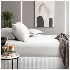 Renee Taylor Comfort T Organic Jersey Fitted & Pillowcase Grey Marle King