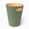 Desky Wooden Rubbish Bin - Olive Green