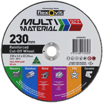 Flexovit 230 x 3.2 x 22.23mm Multi Material Reinforced Cut Off Wheel