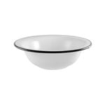 Urban Style Enamelware 32cm Round Basin Bowl - White