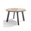 Modern Furniture MARCO Round Boardroom/ Dining Table 1.2M - Warm Oak & Black