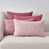 Gioia Casa Corduroy Corn Grain Cushion Covers - Pink, 50cm x 30cm (Pack of 4)