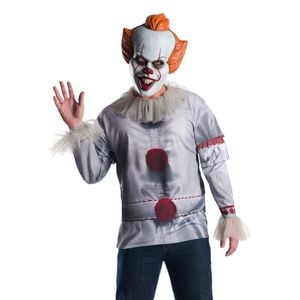 Pennywise 'It' Movie Top Adults Dress Up Halloween Party Costume Size XL