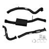 Ignite Exhausts Turbo Back For Nissan Gu Patrol 3l Wagon 3" No Cat With Muffler Black Aluminised Steel