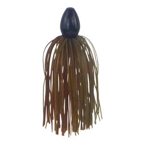 Vike 1 Oz Skirted Jig Head Lure Green Pumpkin