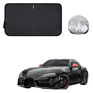 Front Windscreen Sun Shade for Toyota GR Supra 2020 - Current (J29, DB, A90/A91) - Standard 150 x 85 cm - Black