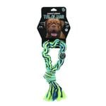 Paws & Claws Tug-Of-War Bungee Rope Loop 33cm Blue/Green