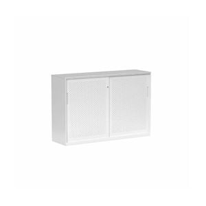 Olg Tempo Sliding Door Credenza Wide White W1530mm X D450mm X H1020mm