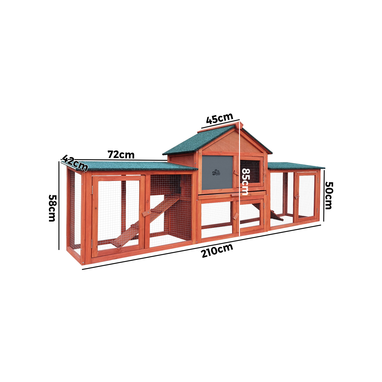 Alopet Rabbit Hutch Chicken Coop Bunny House Run Cage Wooden Outdoor Pet Hutch Bunnings Australia
