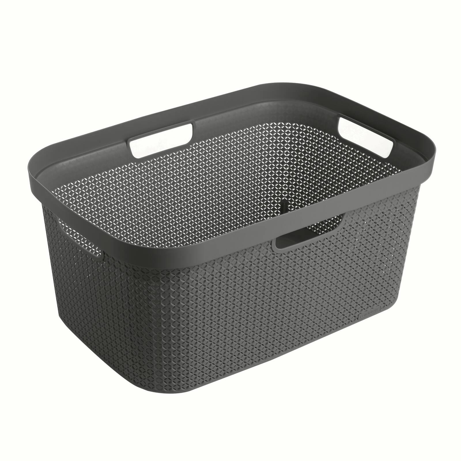 Ezy Storage 50L Charcoal Mode Laundry Basket