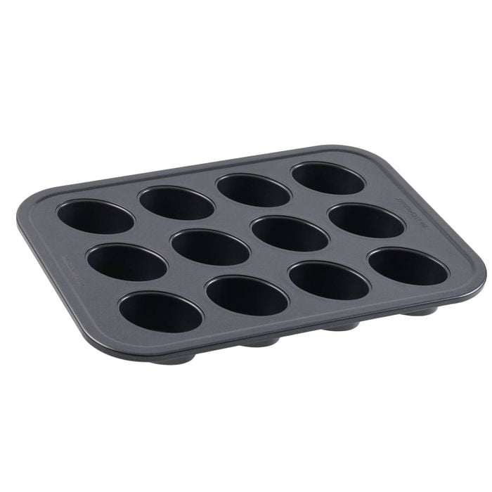 12pc Bakers Secret Friand Pan Non Stick Heavy Duty Dishwasher Safe