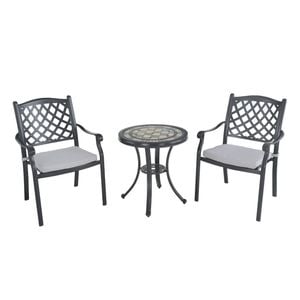 FurnitureOkay Orlando-Athens 3-Piece Cast Aluminium Outdoor Dining Setting