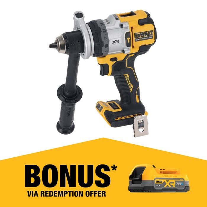 DeWALT 18V XR Premium 3 Speed Hammer Drill Driver - Bare Unit