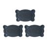 Yes4pets 3 X Pet Food Bowl Placemat Waterproof Leakproof Rubber Feeder Mat Non Slip Floor 26x40cm