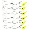 6x 40g TT Lures Bait Trolling Size 7/0 Tarpon Hooks Mackeral Rig - Charteuse