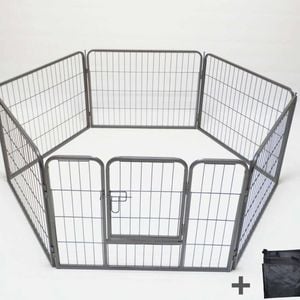 Yes4pets 6 Panel 60 Cm Heavy Duty Pet Playpen With Cover