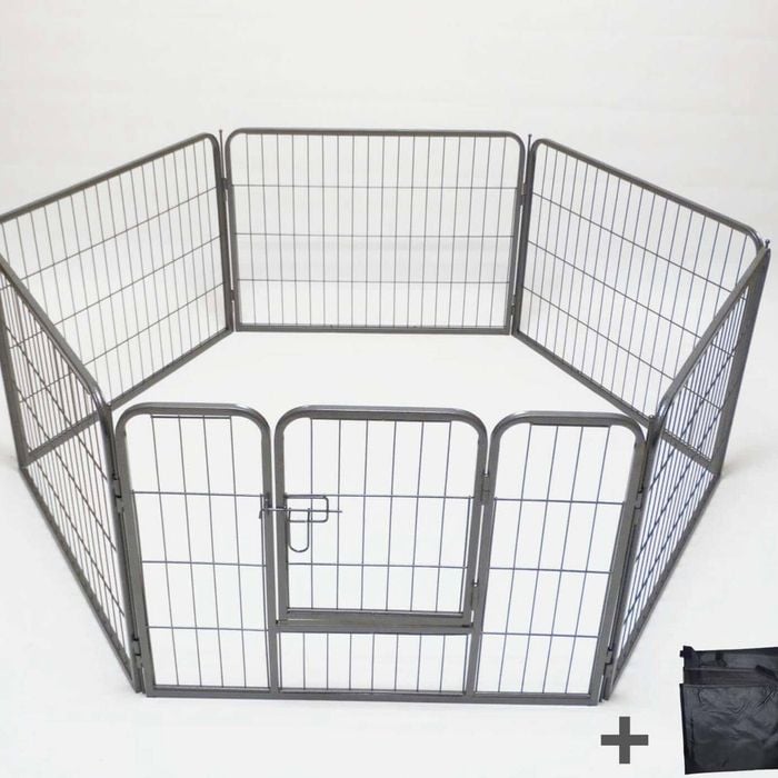 Yes4pets 6 Panel 60 Cm Heavy Duty Pet Playpen With Cover