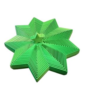 P&P Yellow Green 3D Printed Stretchable Christmas Tree Fidget Stress Relief Decor Toy
