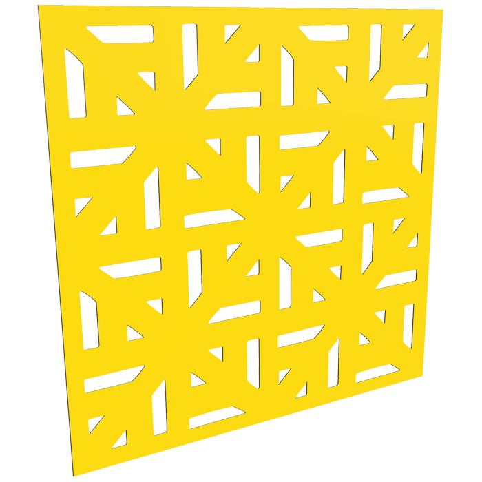 ProtectorAl 300-1200 x 300-1200mm Light Yellow / Gloss White Mosaic Unframed Composite Deco Panel
