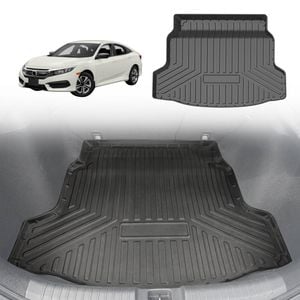 AUSGO Boot Liner for Honda Civic 10th Hatch 2017-2021 Cargo Trunk Mat Boot Mat