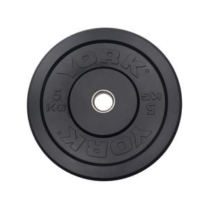 York 5KG Black Rubber Training Bumper Plate Single