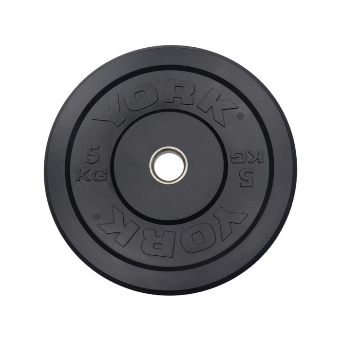 York 5KG Black Rubber Training Bumper Plate Single