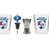 AFL 2 Spirit Glass Jigger and Pourer Set - Western Bulldogs - Gift Set