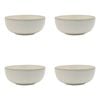 4PK Ecology Stoneware Dinnerware Element Laksa Bowl 20cm Blanc