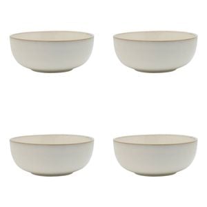 4PK Ecology Stoneware Dinnerware Element Laksa Bowl 20cm Blanc