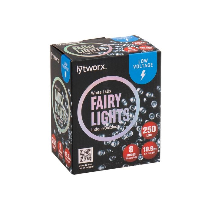 Lytworx Low Voltage White Fairy Lights Pk250