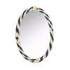 Emporium Luken Wall Mirror Blue & White 60x41x2.5cm