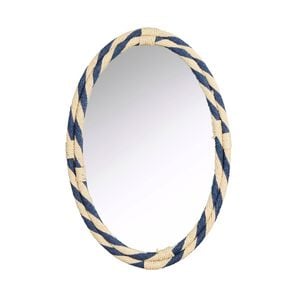 Emporium Luken Wall Mirror Blue & White 60x41x2.5cm