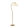 Oikiture Floor Lamp Standing Lamp Pleated Shade Metal Reading Lamp Golden