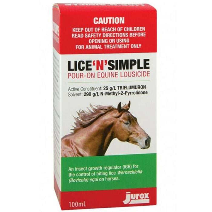 Jurox Lice N Simple Biting Lice Control 100ml
