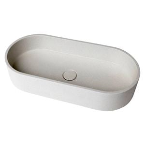 New Form Concreting Oasis Capsule Concrete Vessel Basin in Sandy White