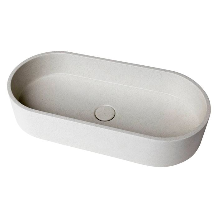 New Form Concreting Oasis Capsule Concrete Vessel Basin in Sandy White