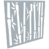 ProtectorAl 300 - 1200 x 300 - 1200mm Silver Matt / Gloss White Bamboo Unframed Composite Deco Panel