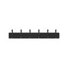 MODE 6 Black Hooks On Black Board Hat And Coat Rack