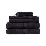6pc Canningvale Royal Splendour Home Decor Bathroom Towel Set Slate