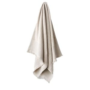 Linen House Aria Sand Cotton/Bamboo Bath Sheet 82x170cm - Natural